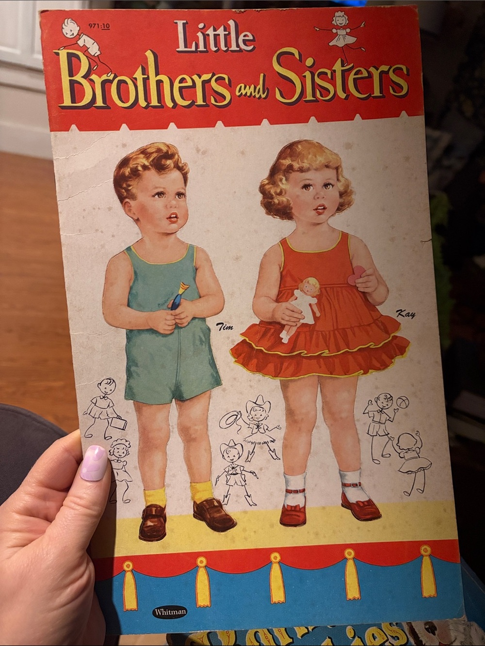 Little Brothers and Sisters Vintage Paper Dolls Book